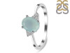 Blue Chalcedony & White Topaz Ring BLX-RDR-351.