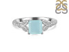 Blue Chalcedony & White Topaz Ring BLX-RDR-353.