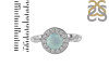Blue Chalcedony & White Topaz Ring BLX-RDR-364.