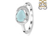 Blue Chalcedony & White Topaz Ring BLX-RDR-367.