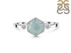 Blue Chalcedony & White Topaz Ring BLX-RDR-373.