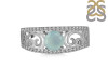Blue Chalcedony & White Topaz Ring BLX-RDR-375.