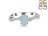 Blue Chalcedony & White Topaz Ring BLX-RDR-376.