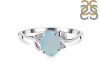 Blue Chalcedony & White Topaz Ring BLX-RDR-383.