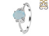 Blue Chalcedony & White Topaz Ring BLX-RDR-383.