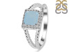 Blue Chalcedony & White Topaz Ring BLX-RDR-388.