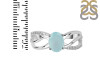 Blue Chalcedony & White Topaz Ring BLX-RDR-395.