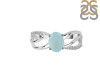 Blue Chalcedony & White Topaz Ring BLX-RDR-395.