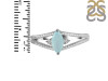 Blue Chalcedony & White Topaz Ring BLX-RDR-396.