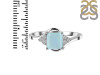 Blue Chalcedony & White Topaz Ring BLX-RDR-399.