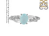 Blue Chalcedony & White Topaz Ring BLX-RDR-402.
