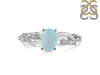 Blue Chalcedony & White Topaz Ring BLX-RDR-402.