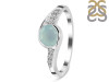 Blue Chalcedony & White Topaz Ring BLX-RDR-403.