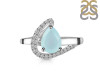 Blue Chalcedony & White Topaz Ring BLX-RDR-404.
