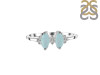 Blue Chalcedony & White Topaz Ring BLX-RDR-418.