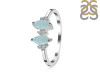 Blue Chalcedony & White Topaz Ring BLX-RDR-418.
