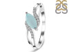 Blue Chalcedony & White Topaz Ring BLX-RDR-422.