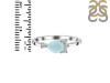 Blue Chalcedony & White Topaz Ring BLX-RDR-433.