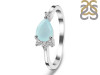 Blue Chalcedony & White Topaz Ring BLX-RDR-433.