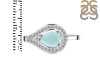 Blue Chalcedony & White Topaz Ring BLX-RDR-438.