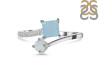 Blue Chalcedony & White Topaz Ring BLX-RDR-441.