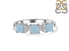 Blue Chalcedony & White Topaz Ring BLX-RDR-443.
