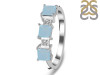 Blue Chalcedony & White Topaz Ring BLX-RDR-443.