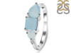Blue Chalcedony & White Topaz Ring BLX-RDR-455.