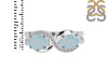 Blue Chalcedony & White Topaz Ring BLX-RDR-456.