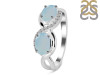 Blue Chalcedony & White Topaz Ring BLX-RDR-456.