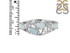 Blue Chalcedony & White Topaz Ring BLX-RDR-459.