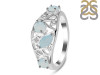 Blue Chalcedony & White Topaz Ring BLX-RDR-459.