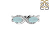 Blue Chalcedony & White Topaz Ring BLX-RDR-461.