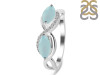 Blue Chalcedony & White Topaz Ring BLX-RDR-461.
