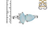 Blue Chalcedony & White Topaz Ring BLX-RDR-464.