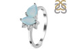 Blue Chalcedony & White Topaz Ring BLX-RDR-464.