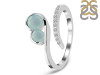 Blue Chalcedony & White Topaz Ring BLX-RDR-470.