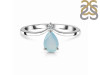 Blue Chalcedony & White Topaz Ring BLX-RR-374.