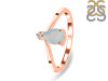 Blue Chalcedony & White Topaz Ring BLX-RR-374.