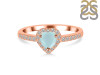 Blue Chalcedony & White Topaz Ring BLX-RR-423.