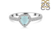 Blue Chalcedony & White Topaz Ring BLX-RR-423.