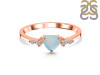 Blue Chalcedony & White Topaz Ring BLX-RR-424.