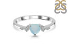 Blue Chalcedony & White Topaz Ring BLX-RR-424.