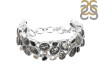 Black Rutile/Black Spinel/White Topaz Bracelet-BJ BRL-11-14