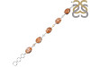 Brecciated Mookaite/Citrine/Pearl Bracelet-BSL BRM-11-5