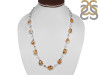 Brecciated Mookaite/Biwa Pearl/Citrine Necklace-NSL BRM-12-5