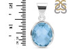 Blue Topaz Pendant BTZ-1-1