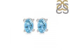 Blue Topaz Stud Earring BTZ-RDE-1154.