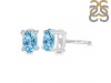 Blue Topaz Stud Earring BTZ-RDE-1154.