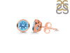 Blue Topaz Stud Earring BTZ-RDE-1254.